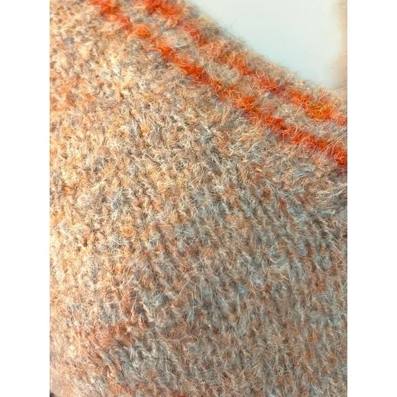 MYSTREE v neck part wool sweater S M L - Picture 8 of 9